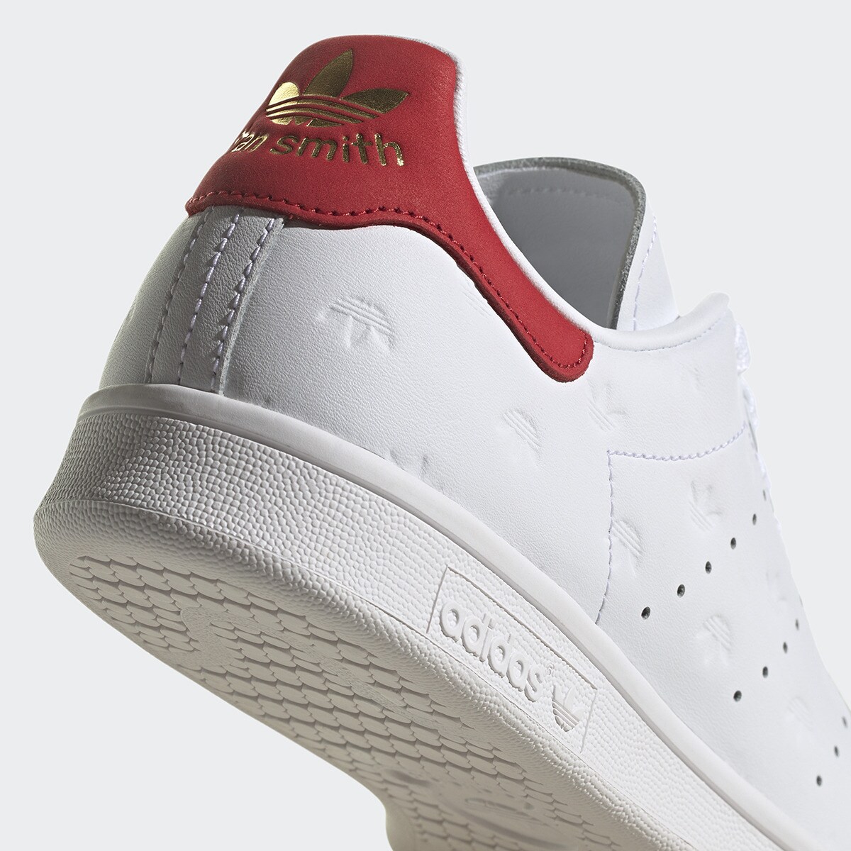 Sapatilhas casual de mulher Stan Smith Adidas Originals Branco / Vermelho-7