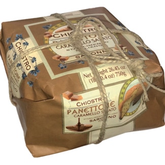 Panettone com Caramelo Salgado embalagem 750 g - Chiostro Di Saronno