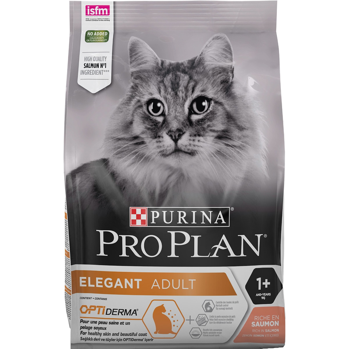Ração para Gato Elegant Salmão embalagem 3 kg