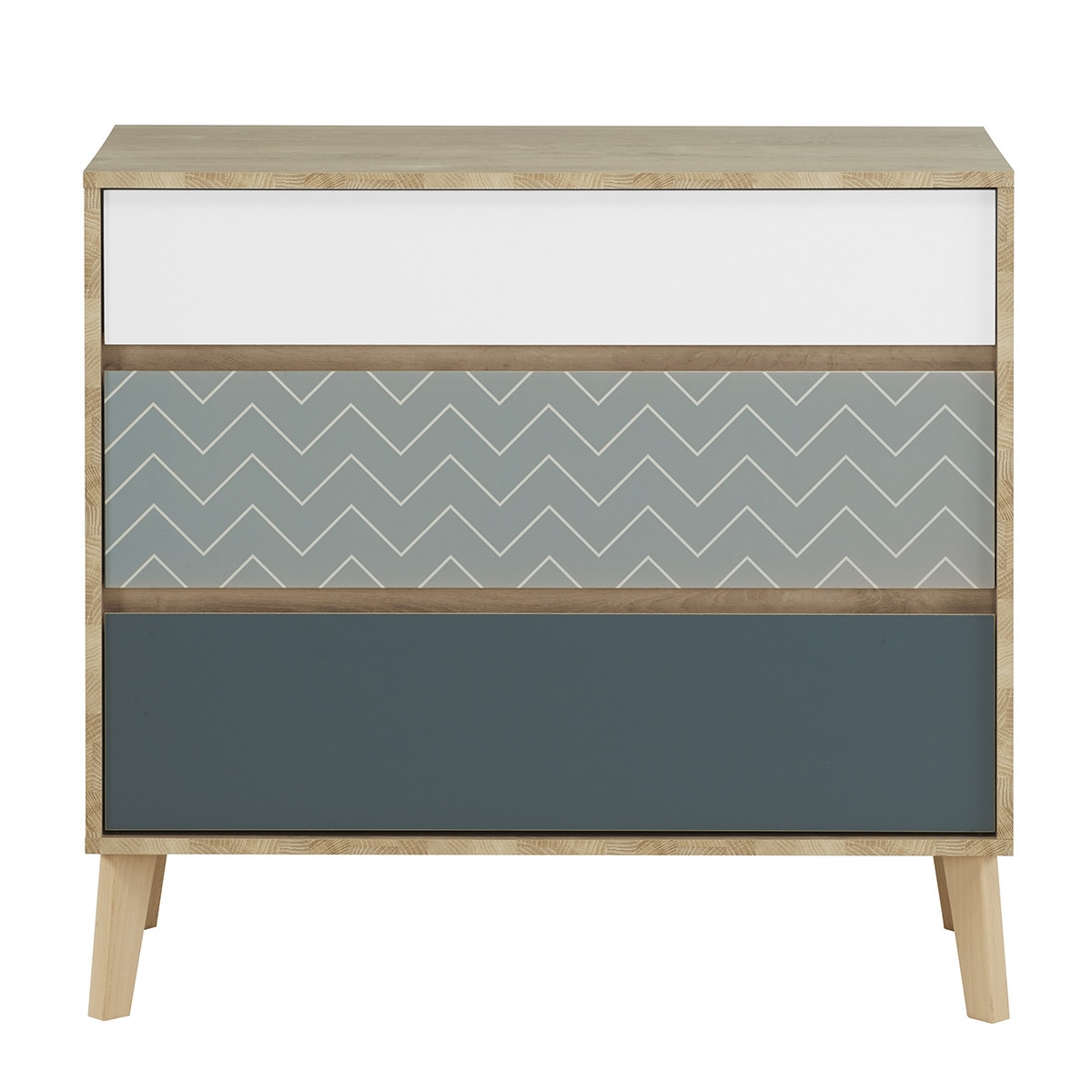 Comoda 3 cajones Galipette LARVIK Multicolor-5