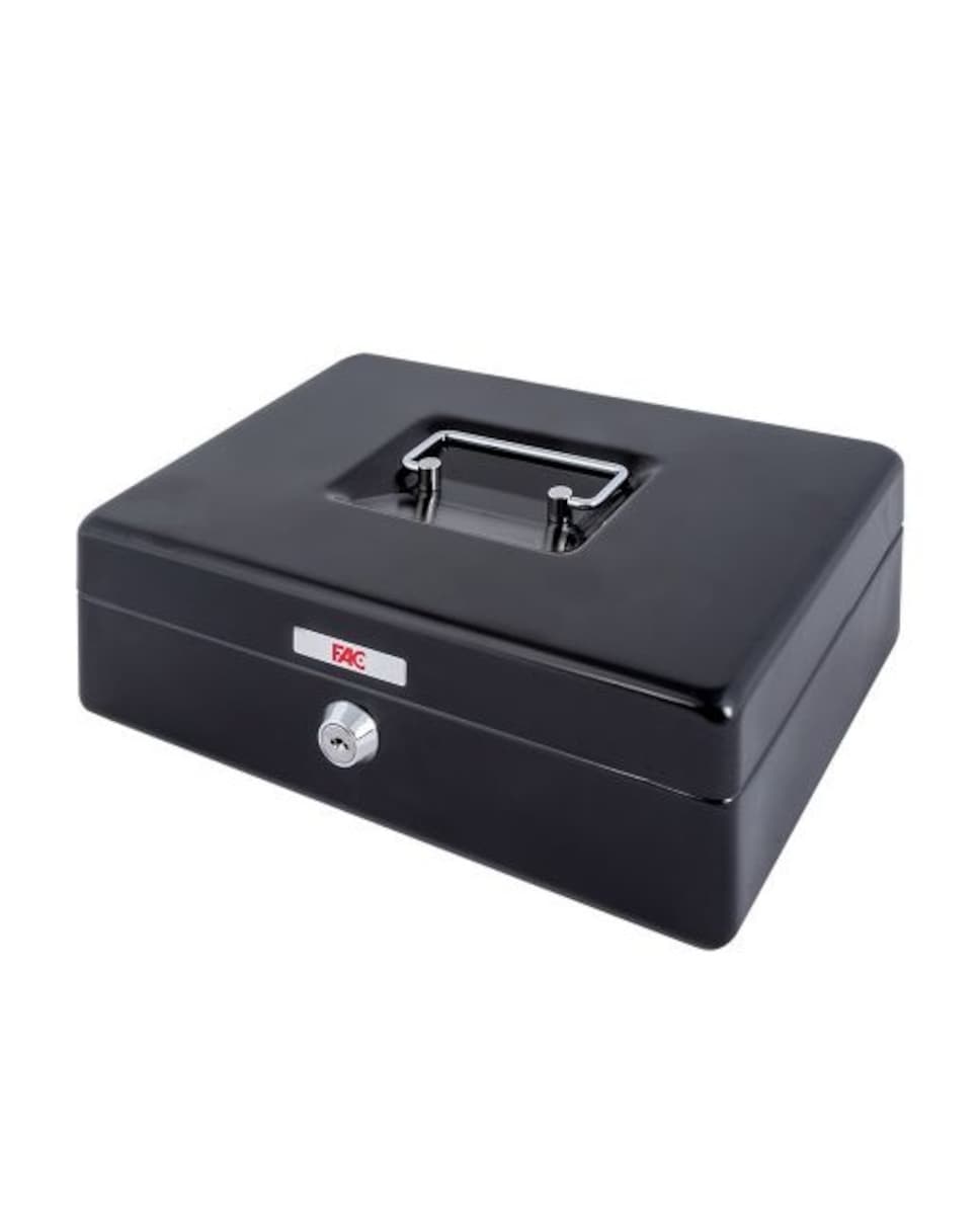 Caja Caudales Pintada 2,5 l Llave Negro-1