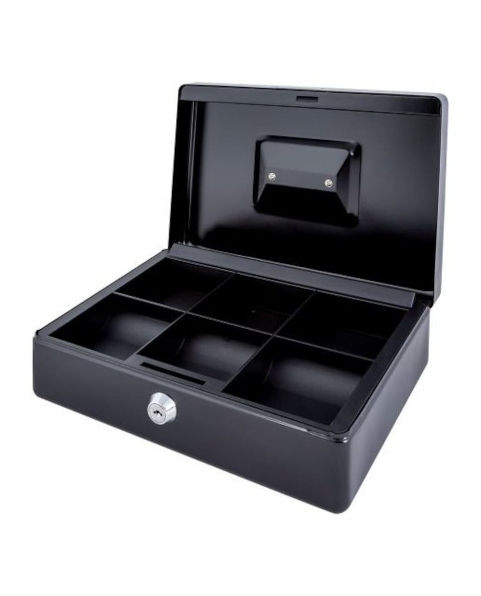 Caja Caudales Pintada 2,5 l Llave Negro-2