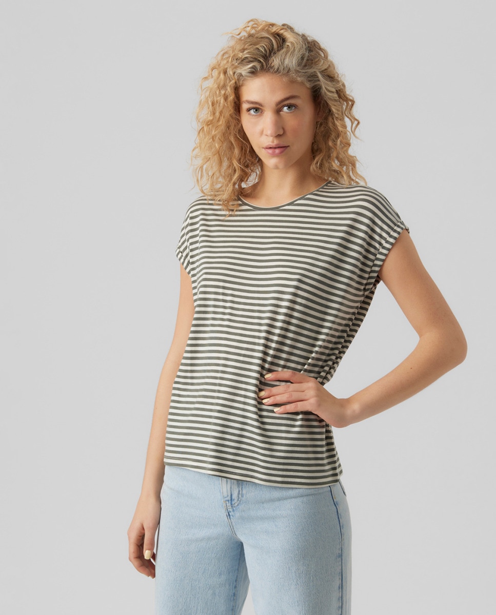 Tshirt coupe droite à manches courtes