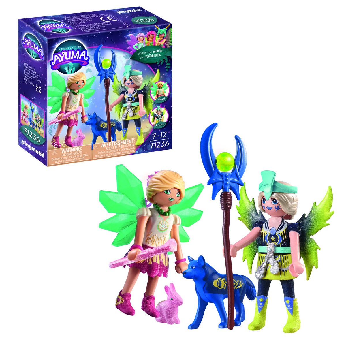 Figura Hadas Crystal y Moon Fairy con animales del alma Playmobil