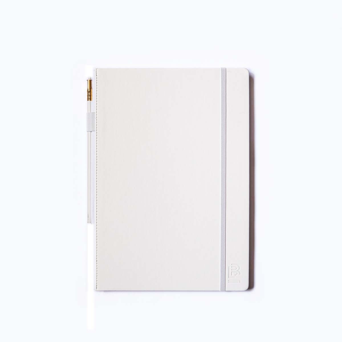 Imagem 0 de Caderno Grande A4 de Capa Dura e Papel Marfim de Linhas - Branco