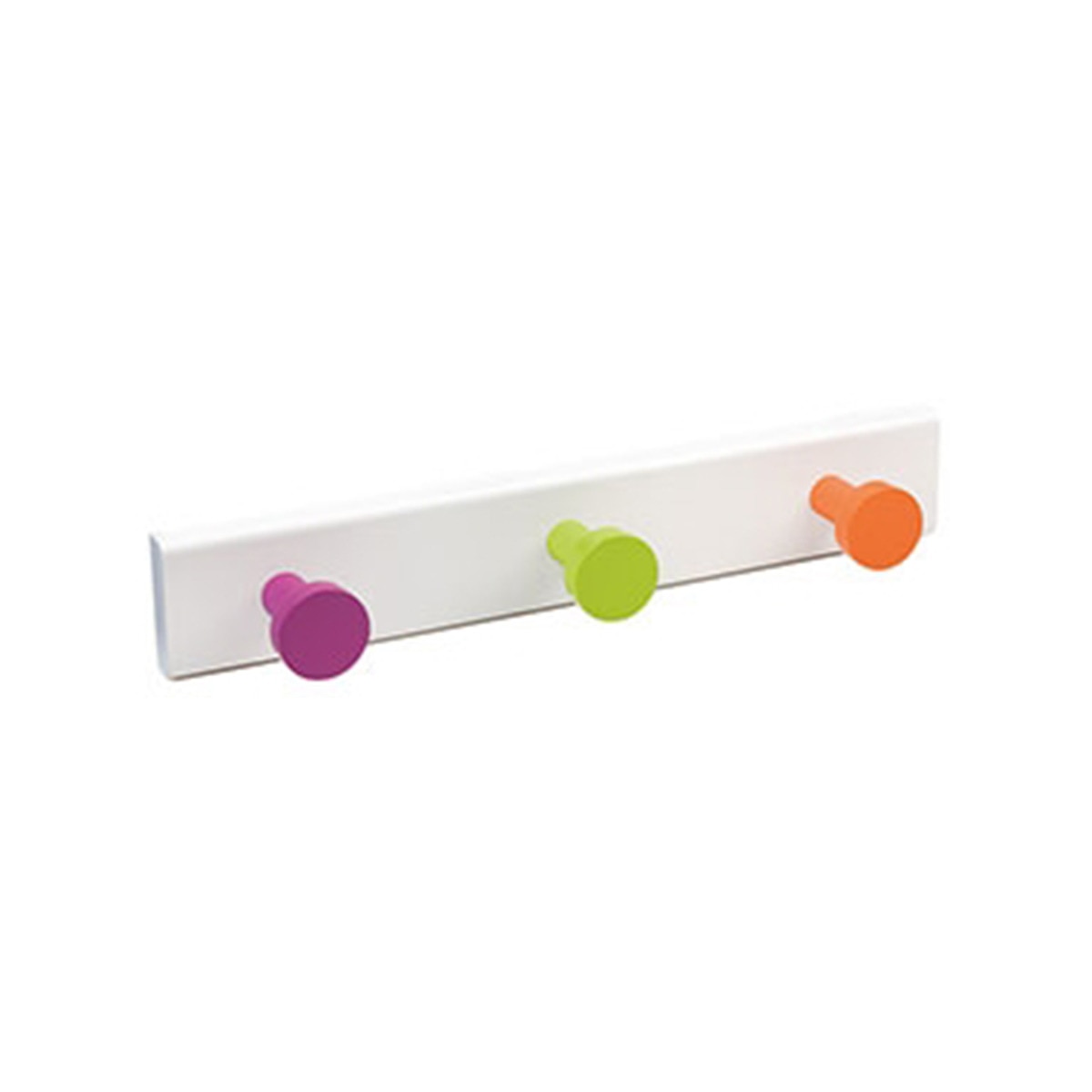 Percha Madera y Madera 3 Colgadores 913SU3 Blanco-1