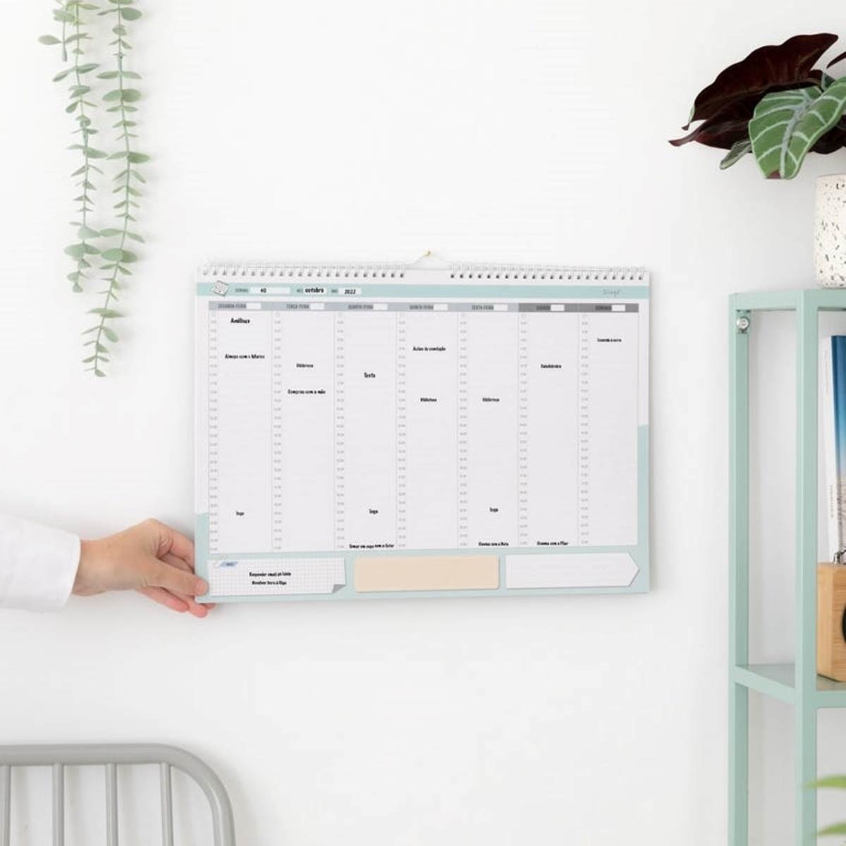 Organizador Semanal por Horas Mr Wonderful - Todos os teus planos 2