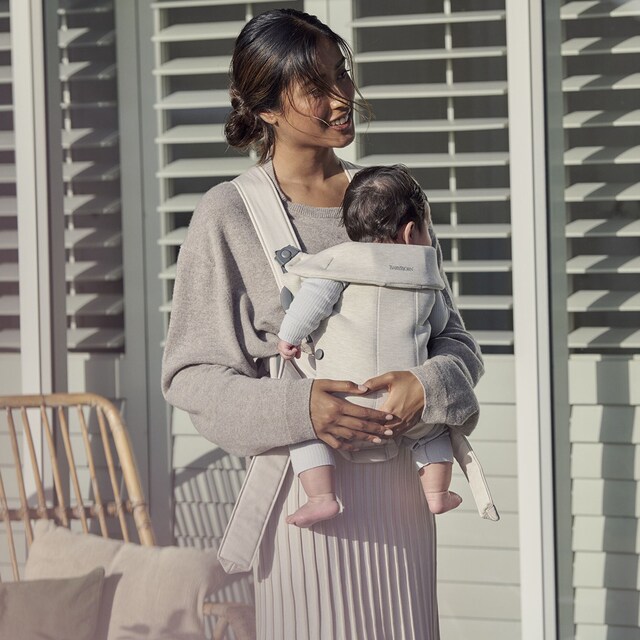 Imagen 0 de Mochila portabebé BabyBjörn Mini 3D Jersey 2 posiciones