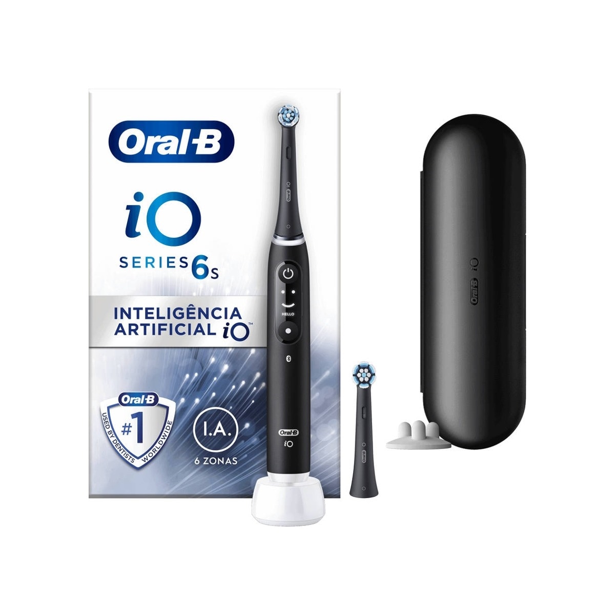 Imagem 0 de Escova de Dentes Elétrica Oral-B Braun iO 6 S - Preto