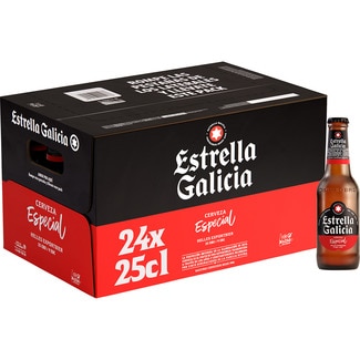 cerveza rubia especial pack 24 botellas 25 cl - Estrella Galicia