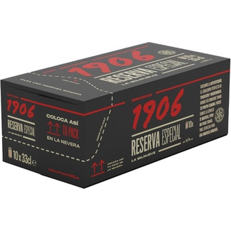 cerveza rubia Reserva Especial pack 10 latas 33 cl - 1906