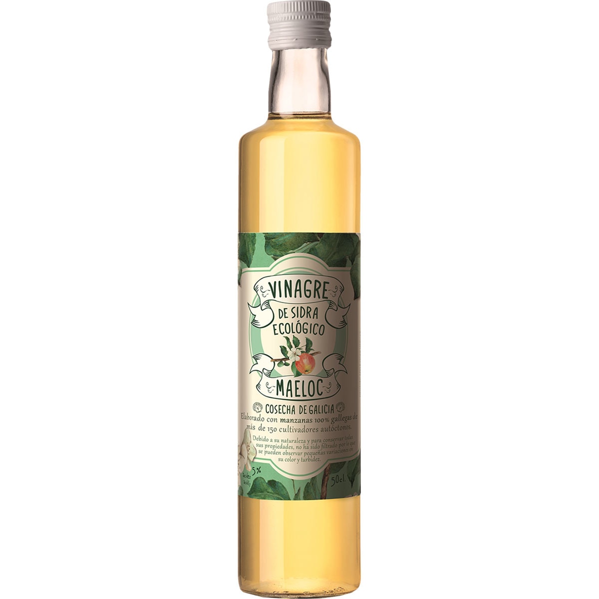 vinagre de sidra ecológico botella 500 ml