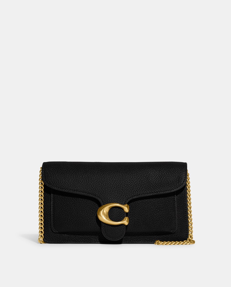Coach Tabby Black Chain Clutch Bag - B4/BLACK