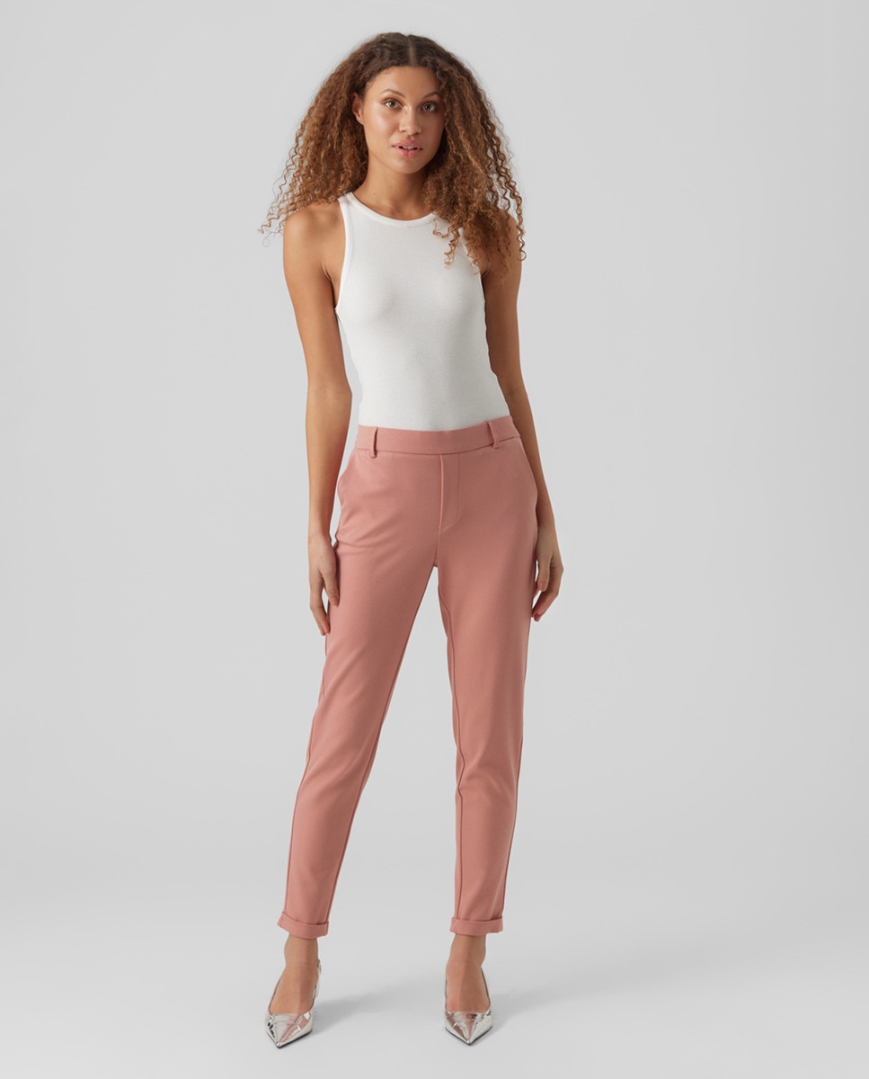 Pantalon uni taille normale