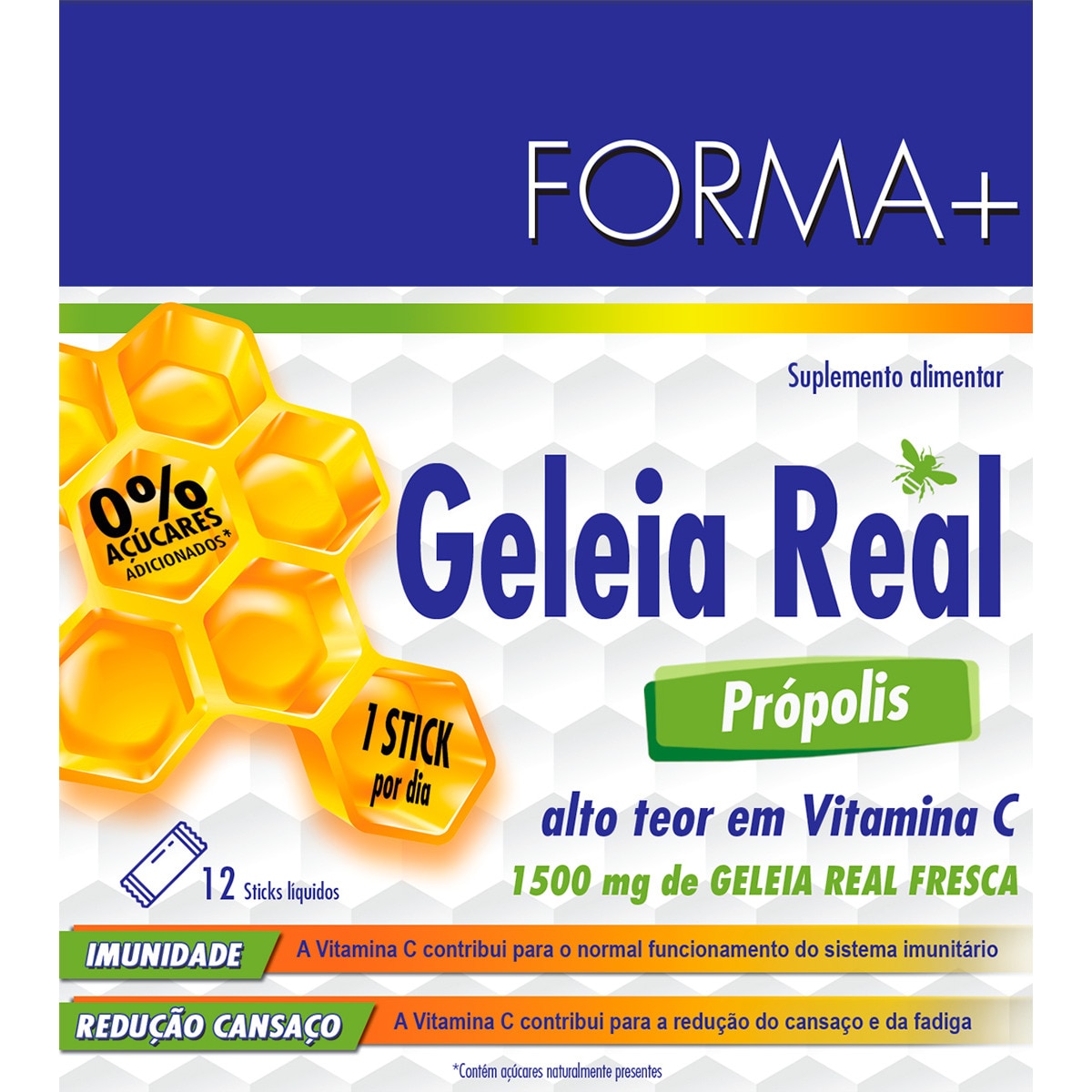 Geleia Real Própolis 12 unidades embalagem 120 ml