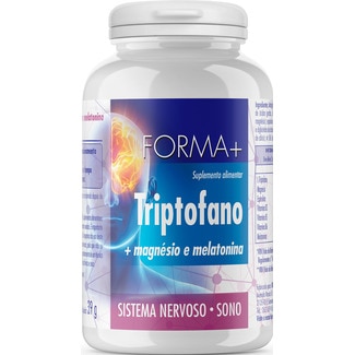 Triptofano + Magnésio e Melatonina frasco 30 unidades - Forma +
