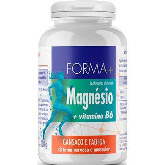 Magnésio + Vitamina B6 Cansaço e Fadiga frasco 90 unidades - Forma +