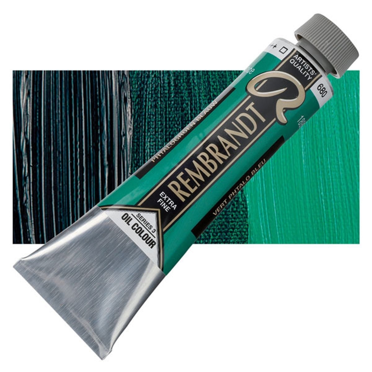 Tubo de Pintura  de Óleo 40ml Rembrandt Verde Ftalo Azul 1