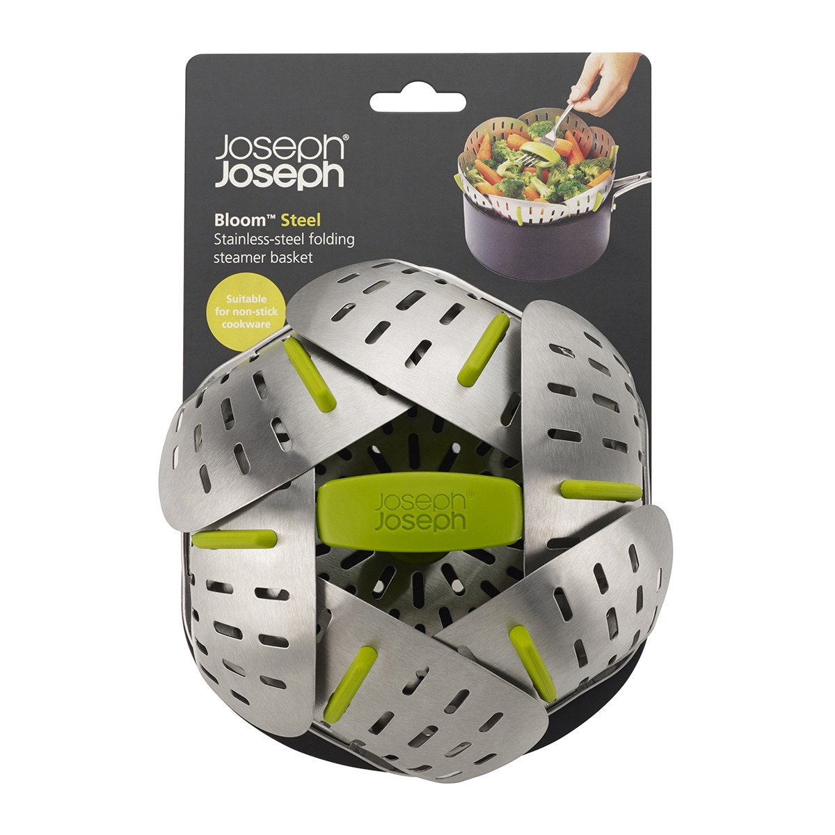 Cesta de Vapor Dobrável Bloom Aço-12