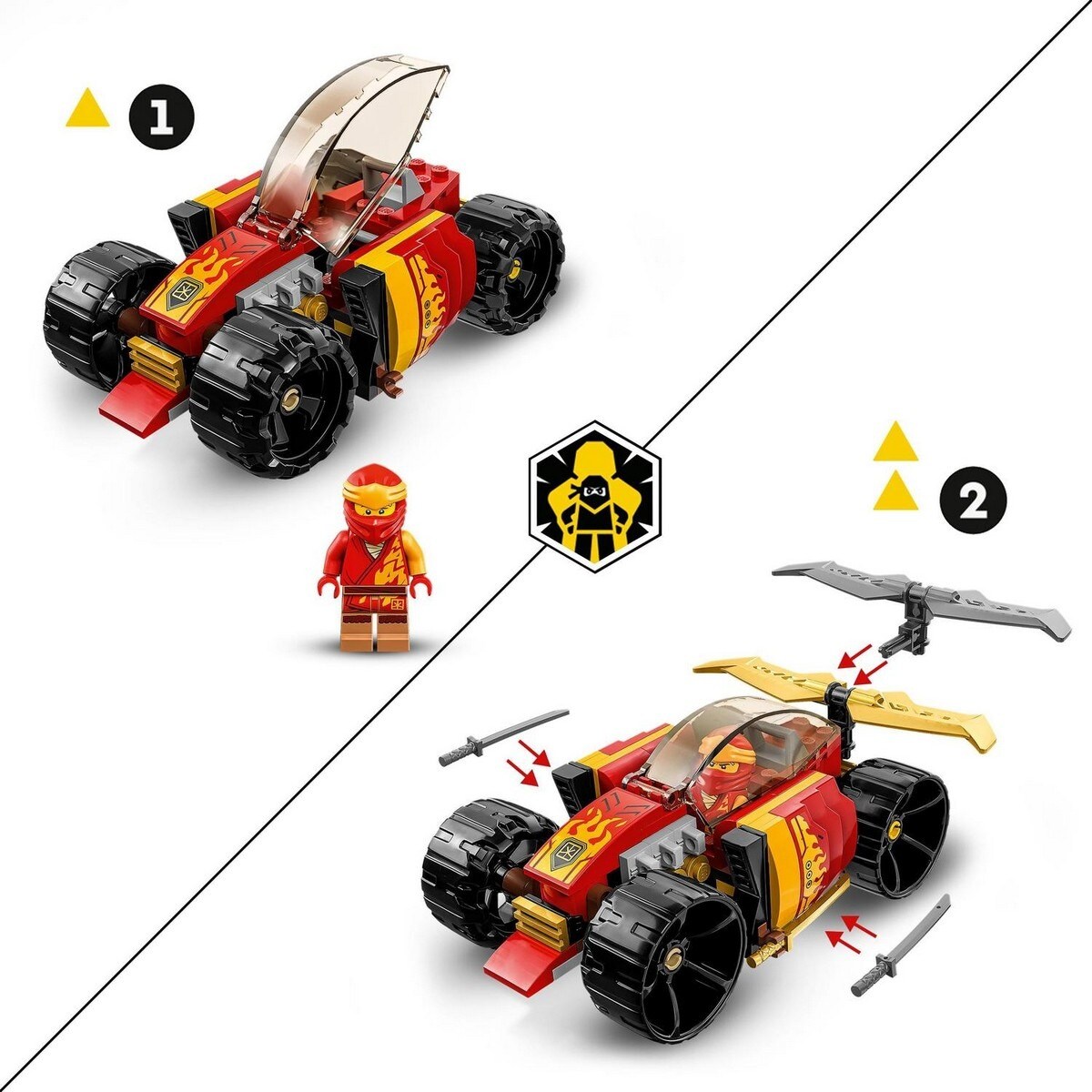 Carro de Corrida Ninja EVO do Kai Lego Ninjago 4