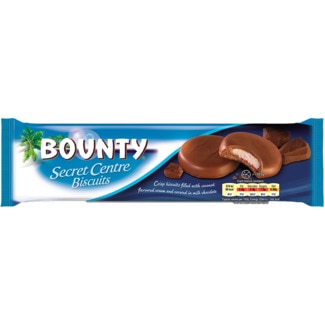 Bolachas de Coco cobertas de Chocolate embalagem 132 g - Bounty