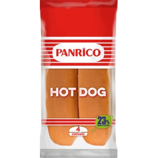 Pão de Hot Dog 4 unidades embalagem 220 g - Panrico