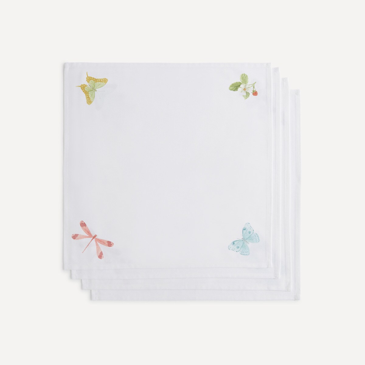 Lot de 4 serviettes de table Avril