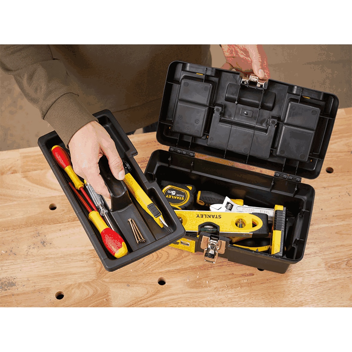 Caja para Herramientas Milenium con cierres metálicos Negro / Amarillo-7