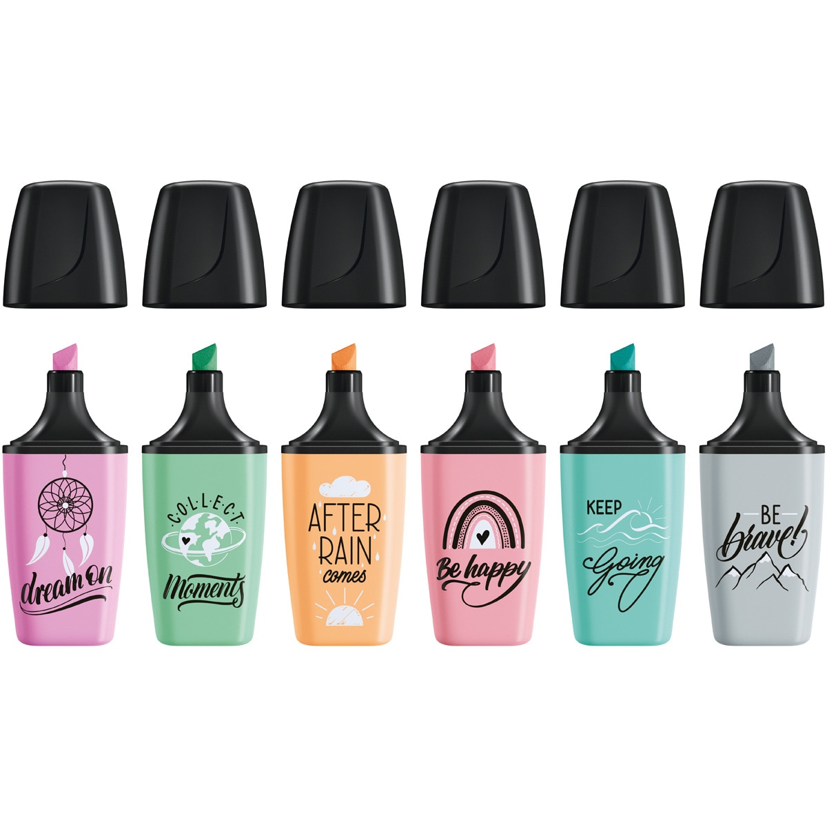 Pack con 6 marcadores BOSS MINI Pastellove 2.0 + 6 rotuladores premium Pen 68 Mini + 6 Rotuladores punta fina point 88 Mini STABILO Pastellove Multicolor-8