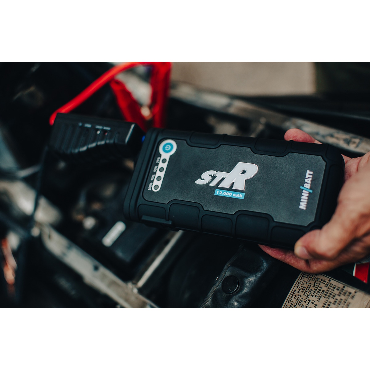Mini Arrancador de Baterías TT40 STR 12.000 mAh Negro-13