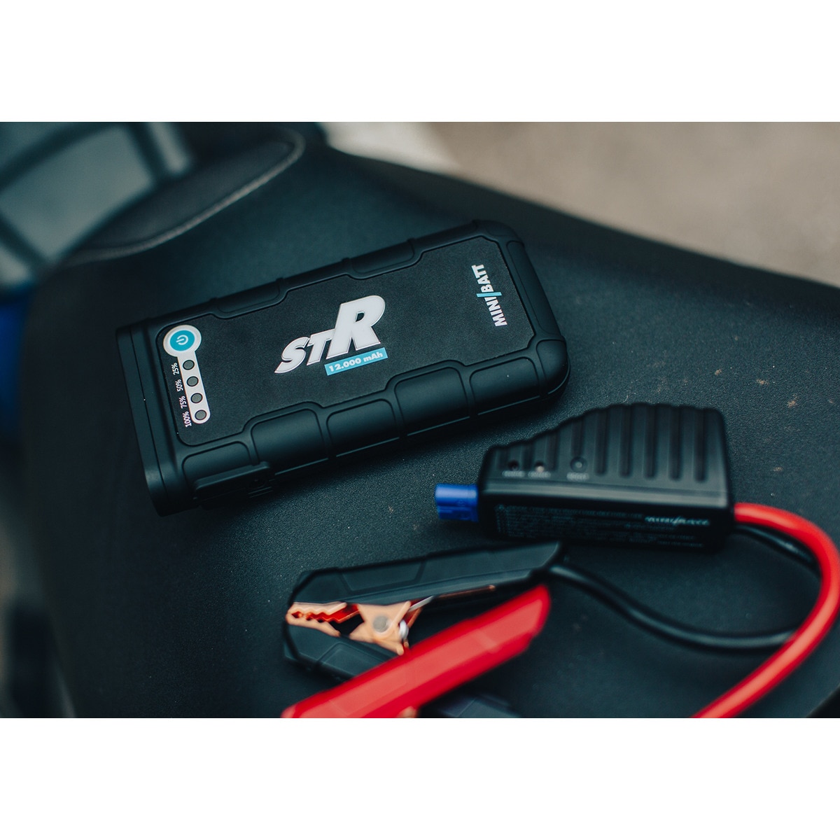 Mini Arrancador de Baterías TT40 STR 12.000 mAh Negro-11