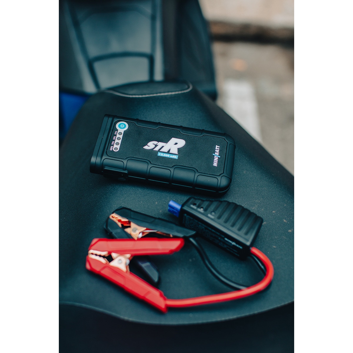 Mini Arrancador de Baterías TT40 STR 12.000 mAh Negro-10