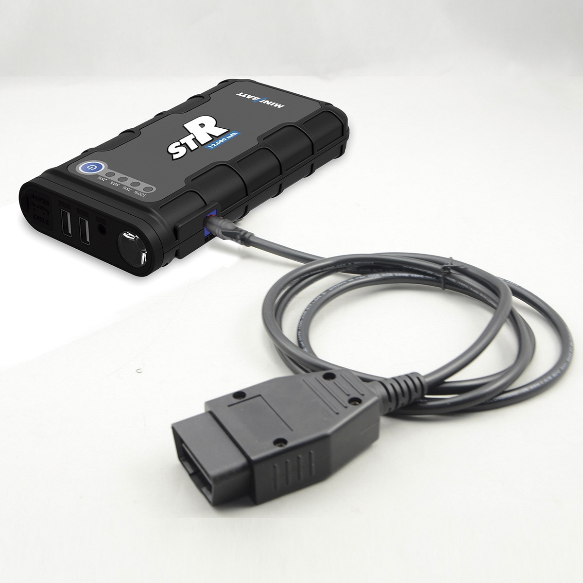 Mini Arrancador de Baterías TT40 STR 12.000 mAh Negro-8