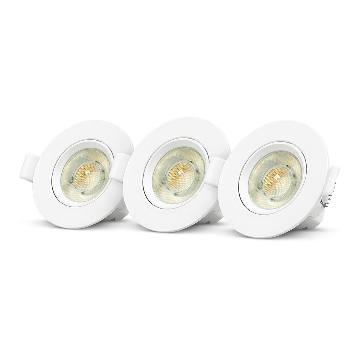 Imagem 0 de Foco Embutível Redondo CCT 3 Unidades 7 W - 700 lm