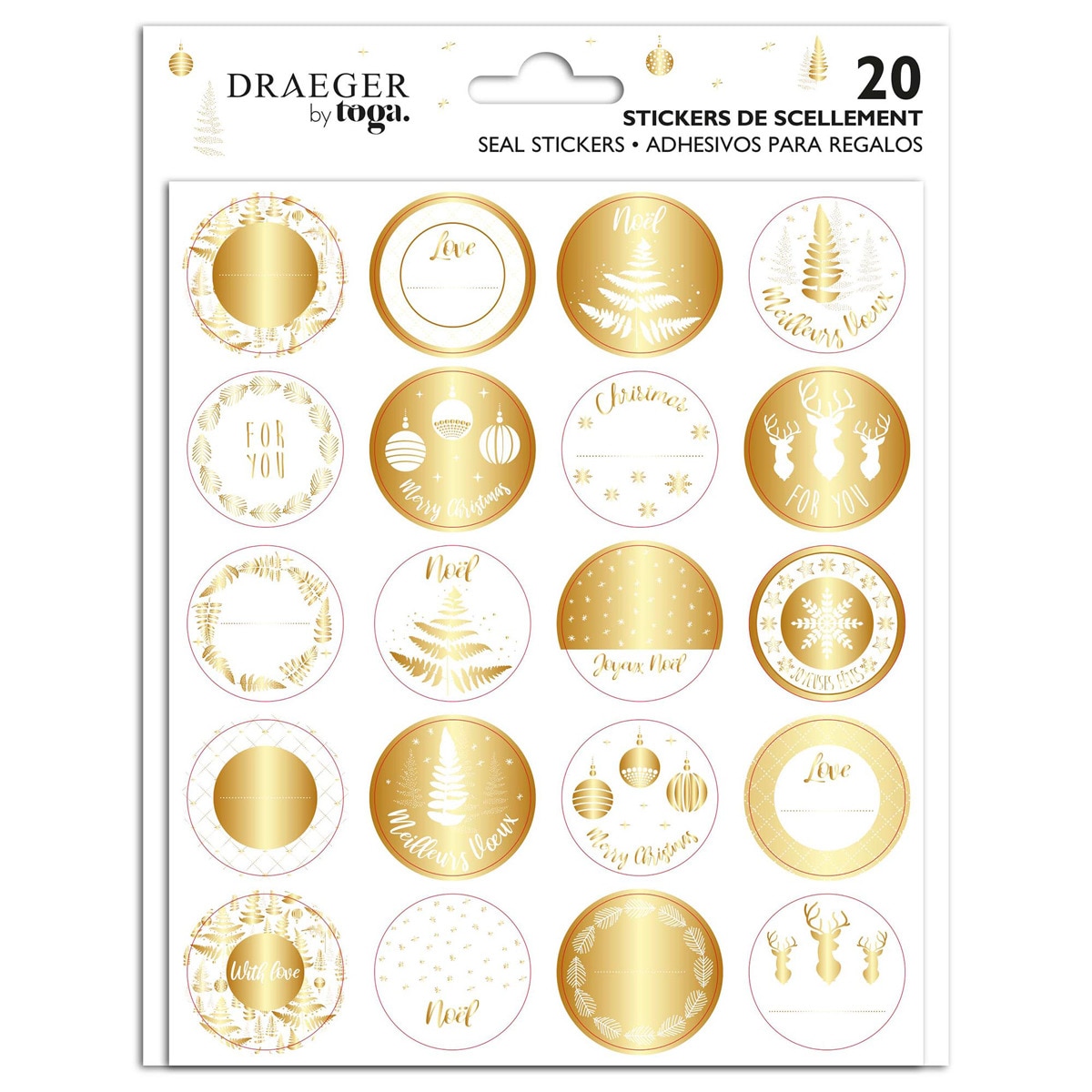 Imagem 0 de Pack de 20 autocolantes para presentes