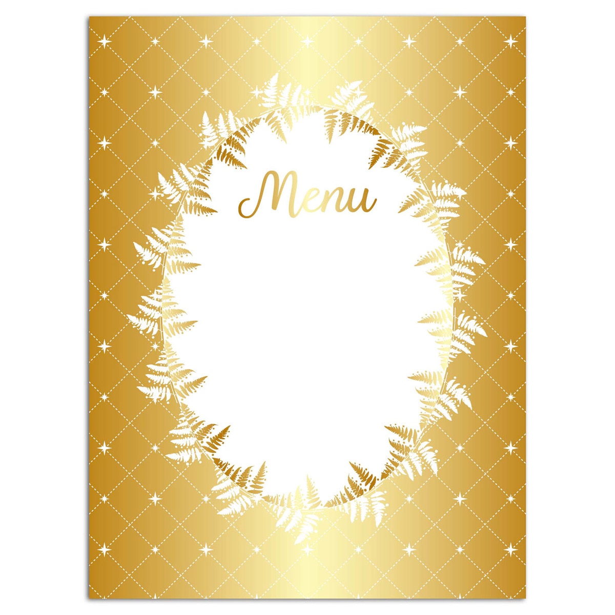 Pack de 4 cartões para menus 2