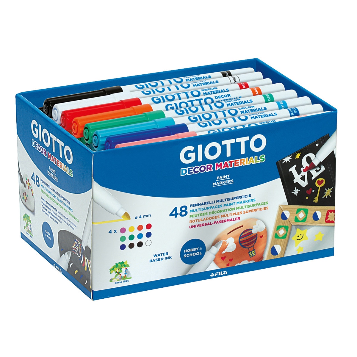 Pack 48 rotuladores Schoolpack Decor Materials Giotto Multicolor-1