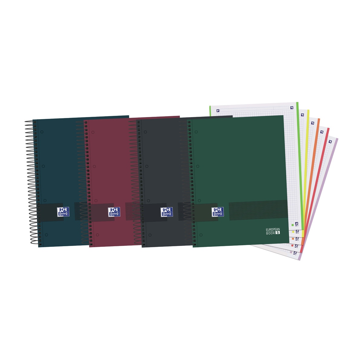 Imagen 0 de Cuaderno Microperforado Europeanbook5 A4+ Tapa Extradura 5X5 120 Hojas Oxford&You Oxford Colores Neutros