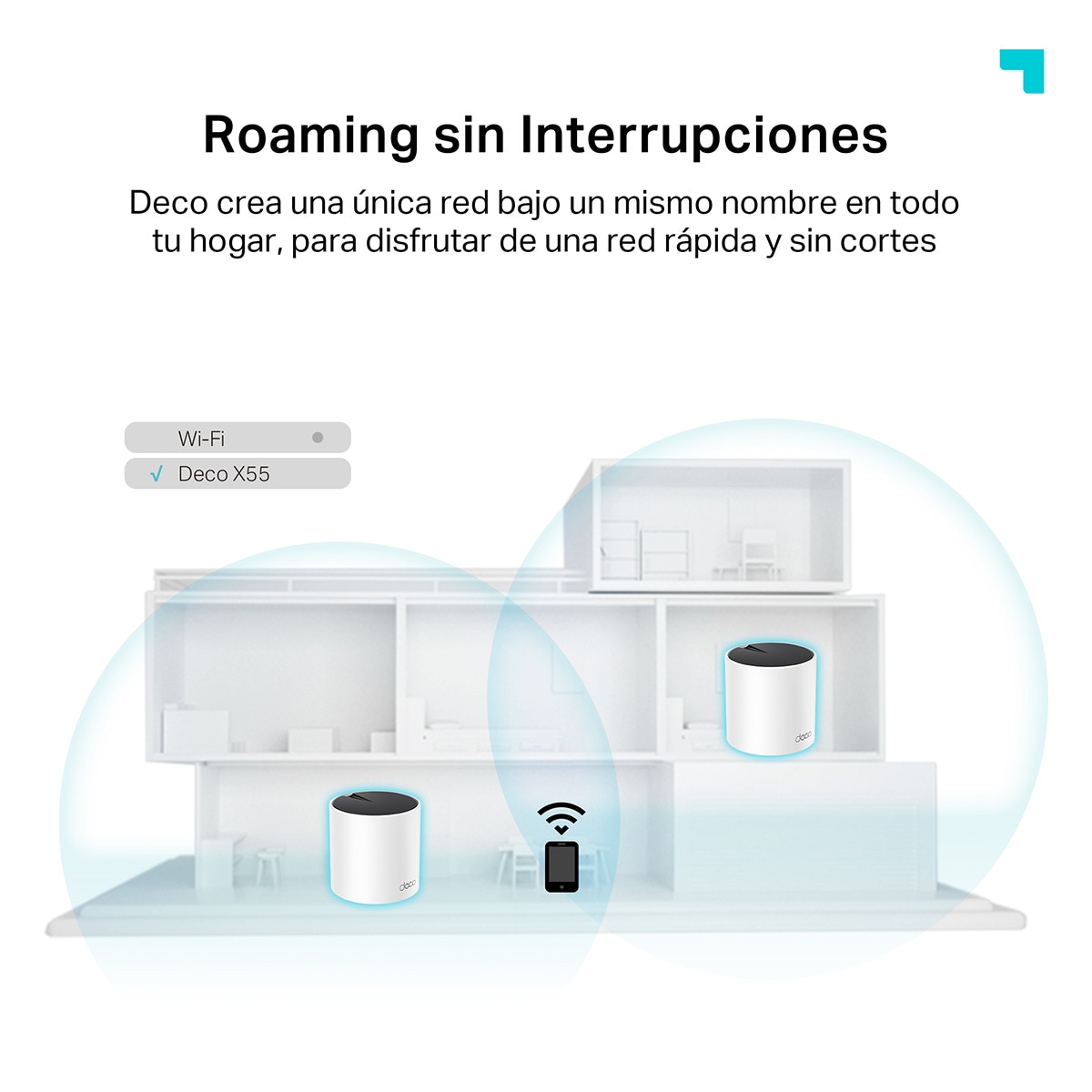 Sistema Wi-Fi Mesh TP-Link Deco X55, AI Doble Banda AX3000 (2 nodos) Blanco / Negro-8