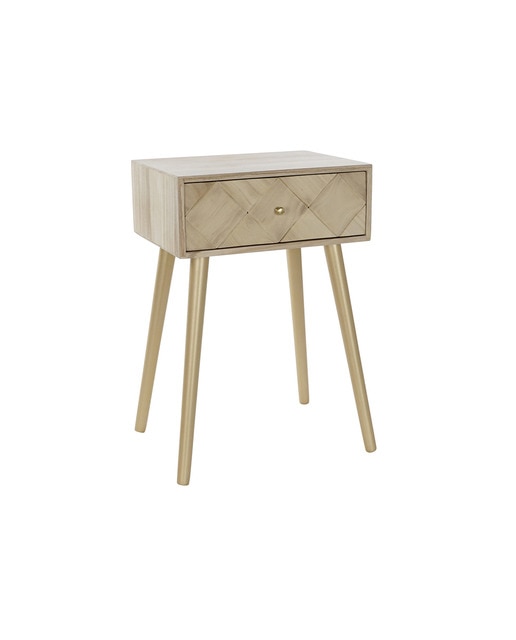 Imagen 0 de Mesita auxiliar paulownia pino 45x34x67 natural