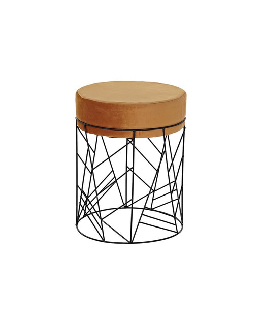 Imagen 0 de Reposapiés metal poliéster 33x33x42 terracota