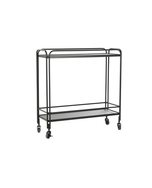 Imagen 0 de Consola metal cristal 80x28x80,5 negro