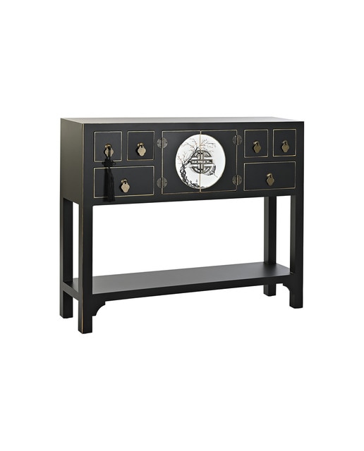Imagen 0 de Consola abeto mdf 95x26x79 oriental negro