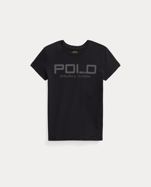 Imagen 0 de Camiseta de niña en negro con logo