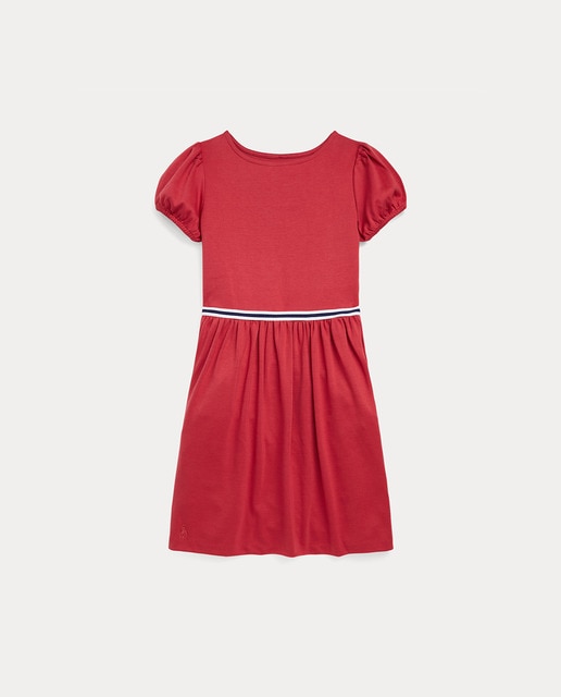 Imagen 0 de Vestido de niña en rojo con vuelo