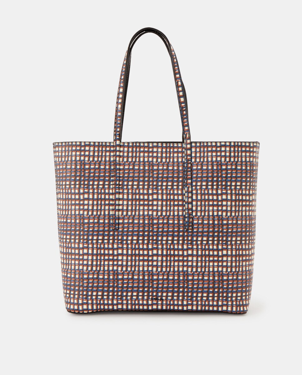 Sac porté épaule à carreaux