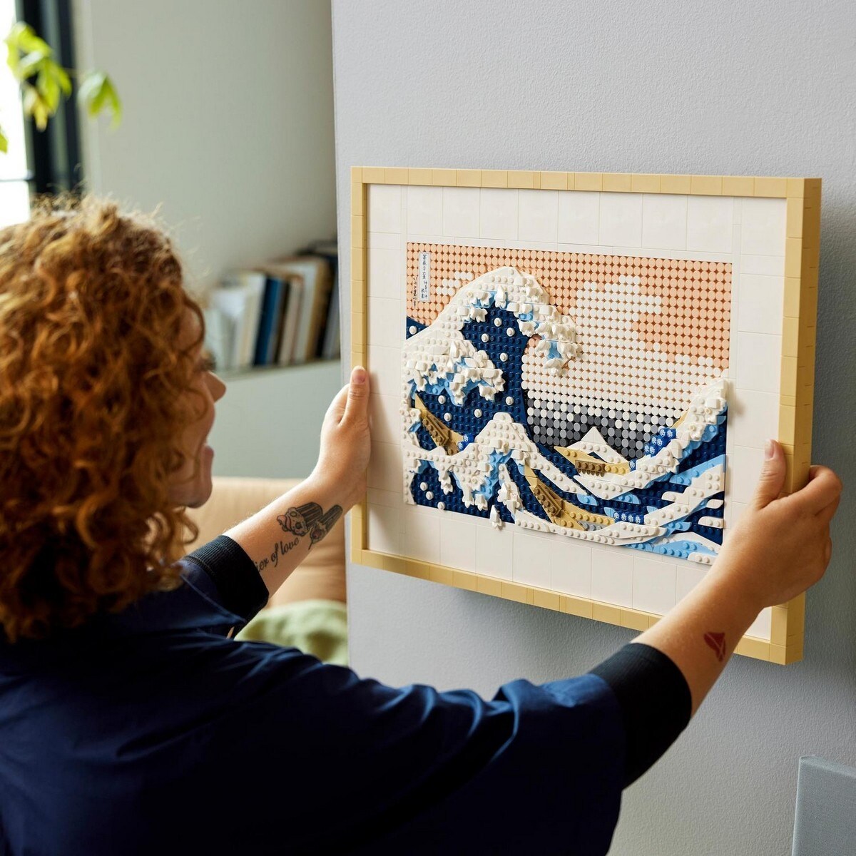 Hokusai - A Grande Onda Lego Art 4