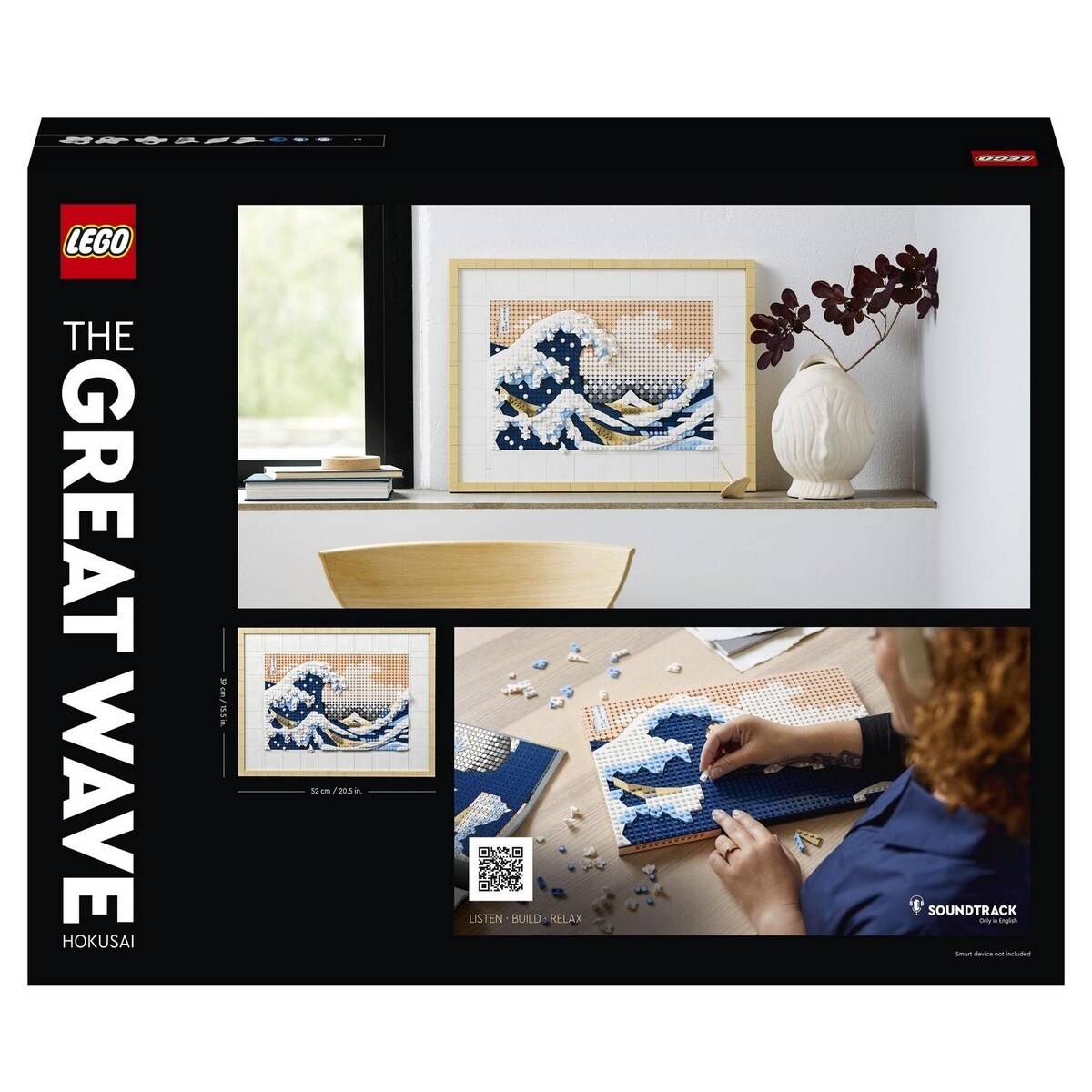 Hokusai - A Grande Onda Lego Art 10