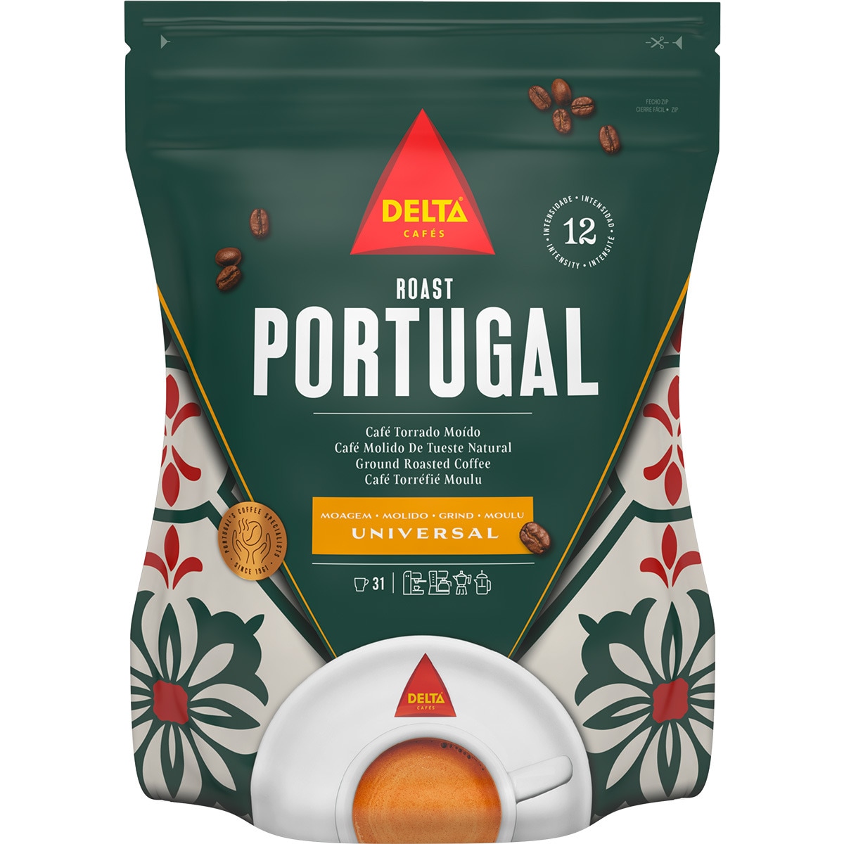 Café Torrado Moído Portugal embalagem 220 g