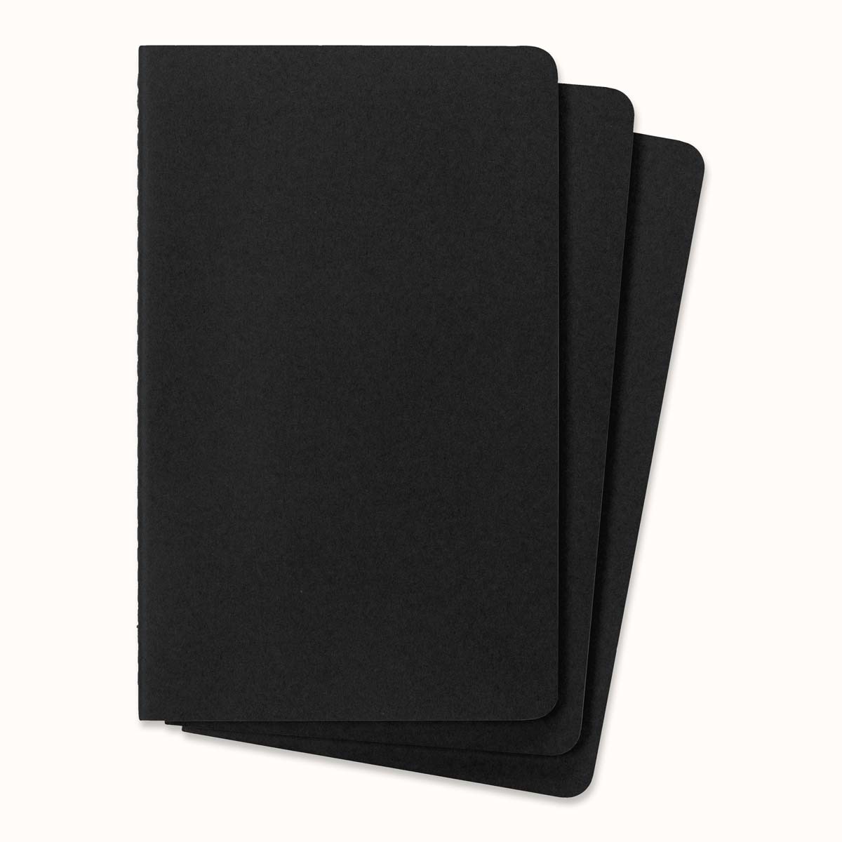 Conjunto de 3 Blocos Large Folhas de Pontos - Preto Preto-2